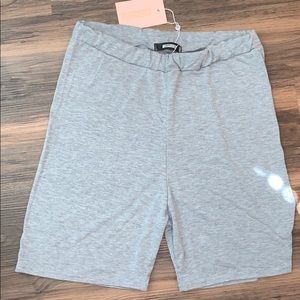grey biker shorts